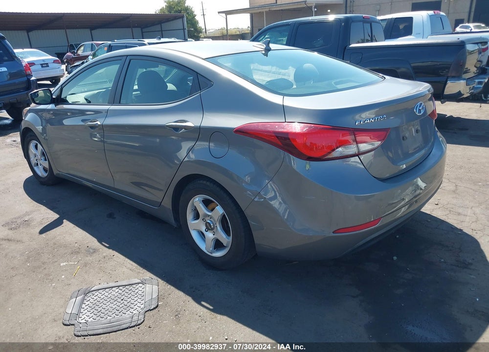 2014 HYUNDAI ELANTRA SE VIN: 5NPDH4AE2EH465157