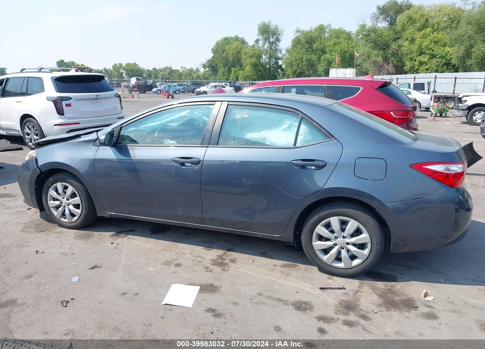 2015 TOYOTA COROLLA LE VIN: 2T1BURHE1FC449235