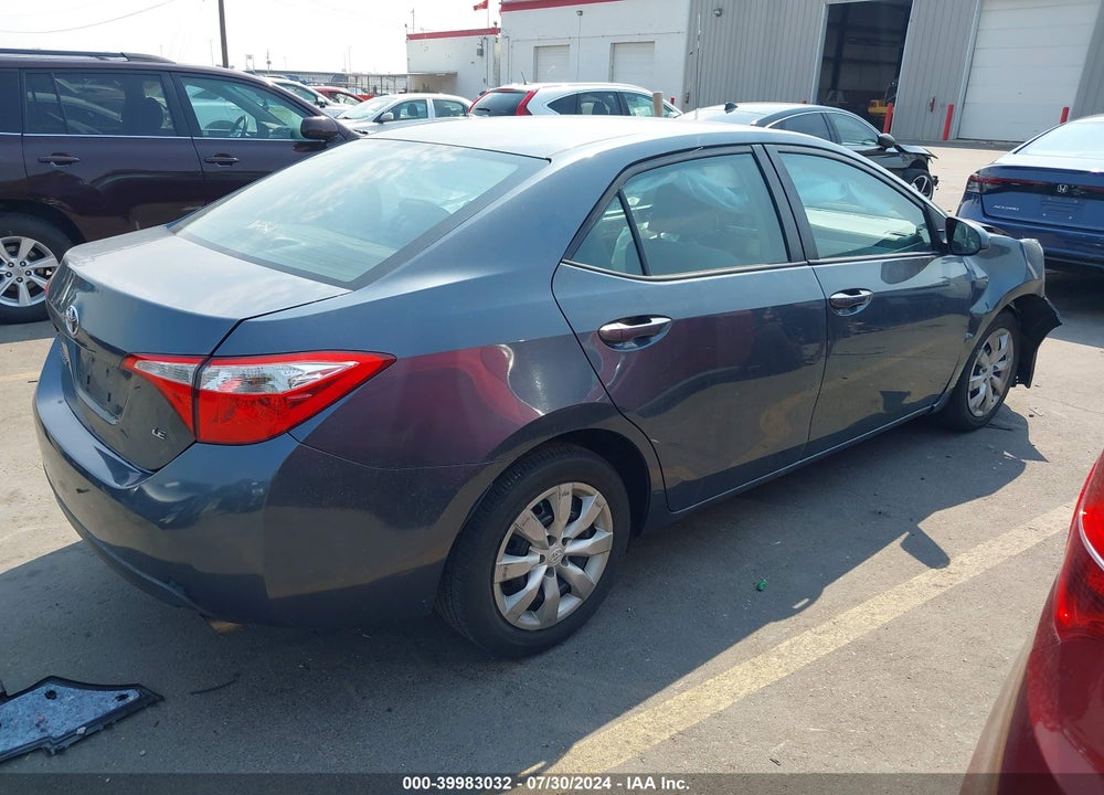 2015 TOYOTA COROLLA LE VIN: 2T1BURHE1FC449235