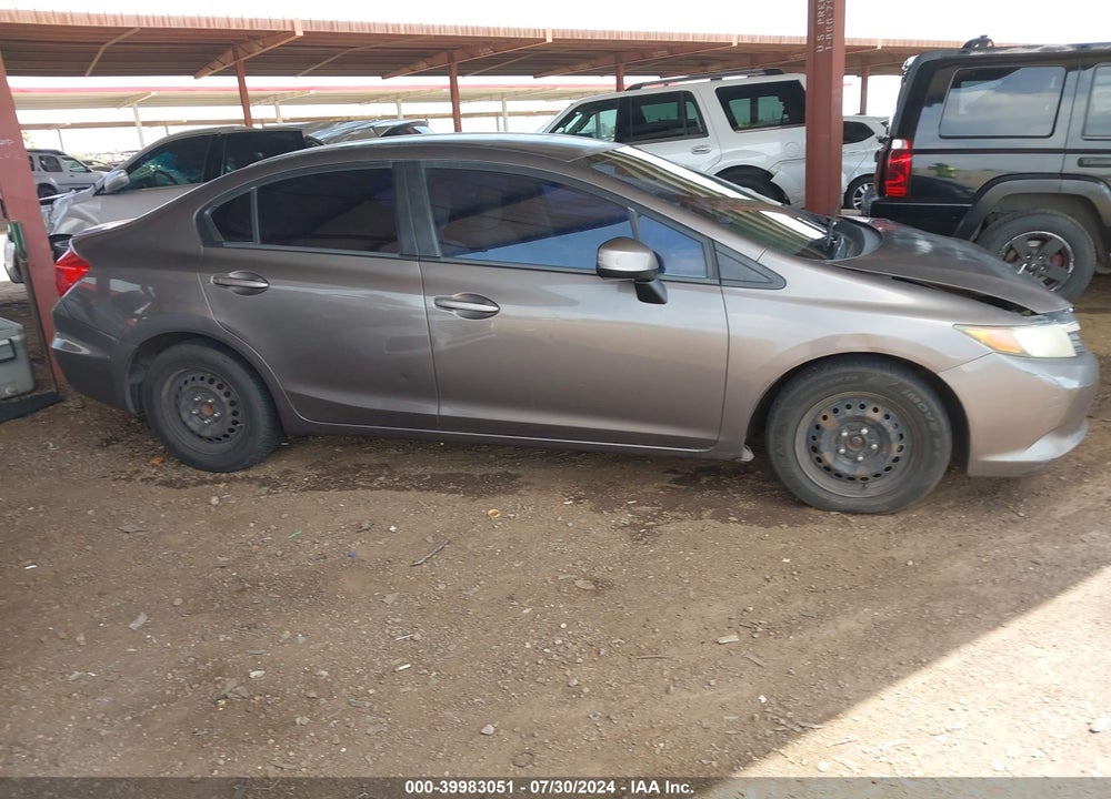2012 HONDA CIVIC LX VIN: 19XFB2F5XCE343591