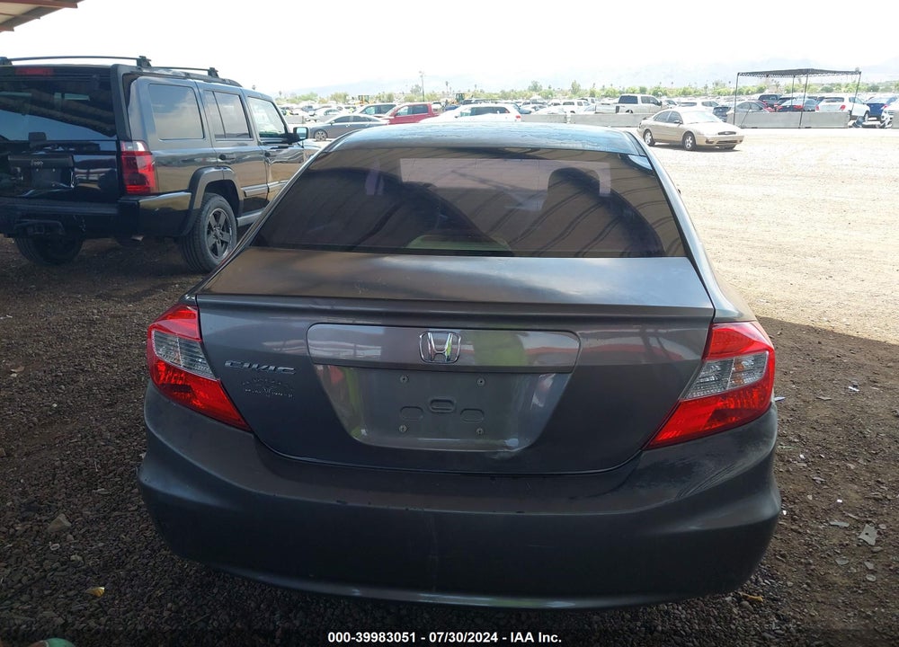 2012 HONDA CIVIC LX VIN: 19XFB2F5XCE343591