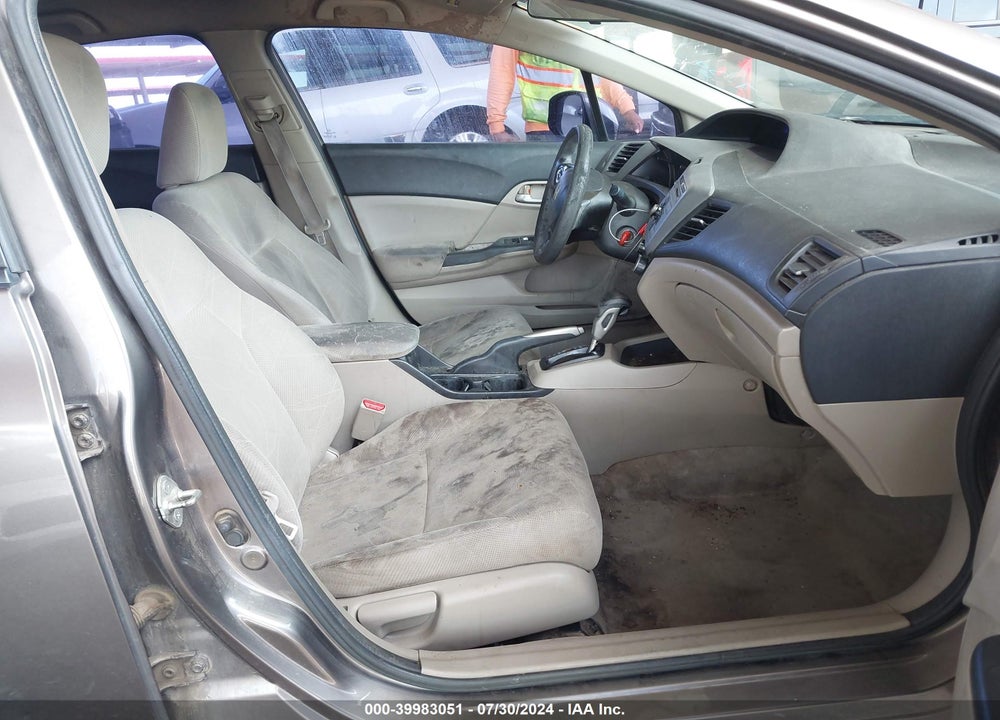 2012 HONDA CIVIC LX VIN: 19XFB2F5XCE343591