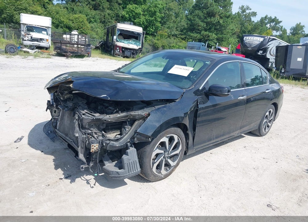 2017 HONDA ACCORD EX-L V6 VIN: 1HGCR3F07HA002492