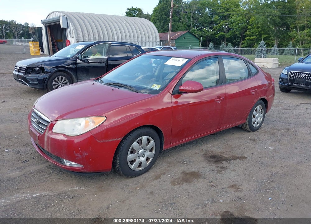 2008 HYUNDAI ELANTRA GLS/SE VIN: KMHDU46D78U567698