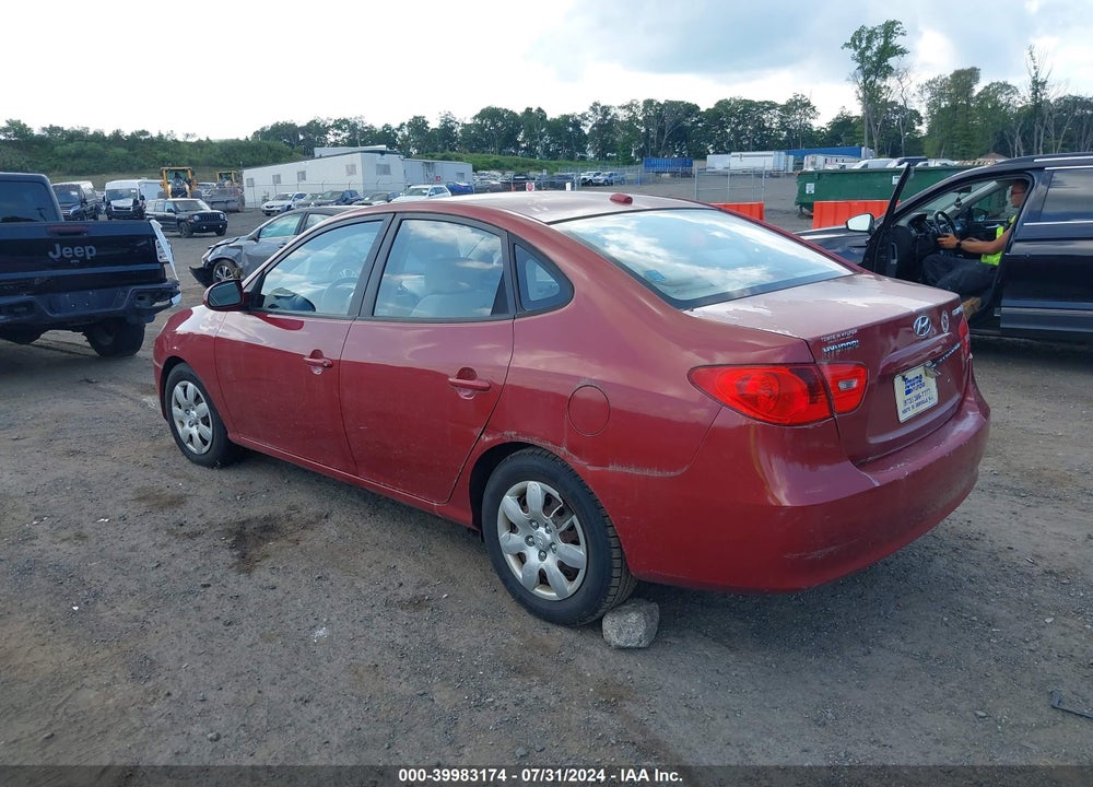 2008 HYUNDAI ELANTRA GLS/SE VIN: KMHDU46D78U567698