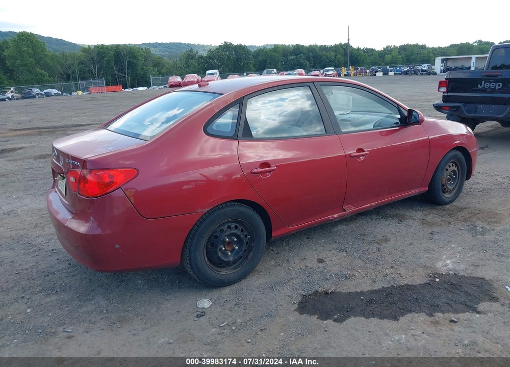 2008 HYUNDAI ELANTRA GLS/SE VIN: KMHDU46D78U567698