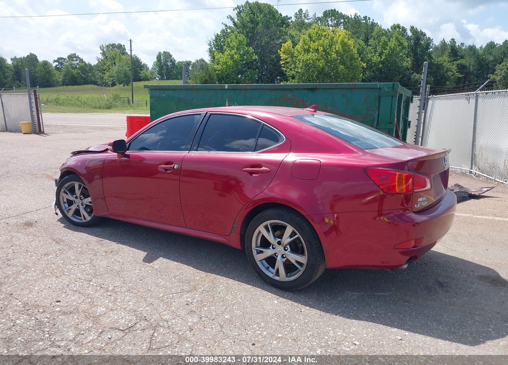 2009 LEXUS IS 250 VIN: JTHBK262095097786