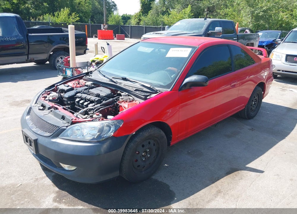 2005 HONDA CIVIC LX VIN: 1HGEM21575L010547