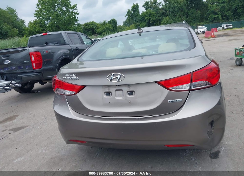 2012 HYUNDAI ELANTRA LIMITED VIN: 5NPDH4AE2CH101589