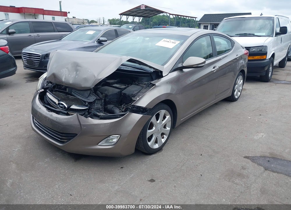 2012 HYUNDAI ELANTRA LIMITED VIN: 5NPDH4AE2CH101589