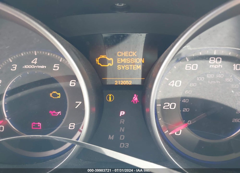2007 ACURA MDX TECHNOLOGY PACKAGE VIN: 2HNYD28437H547726