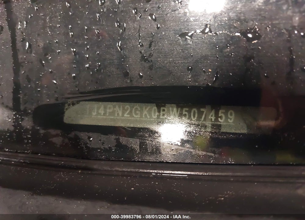2011 JEEP LIBERTY SPORT VIN: 1J4PN2GK0BW507459