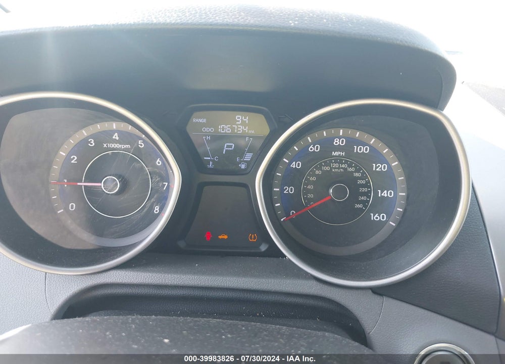 2012 HYUNDAI ELANTRA LIMITED (ULSAN PLANT) VIN: KMHDH4AE9CU283177