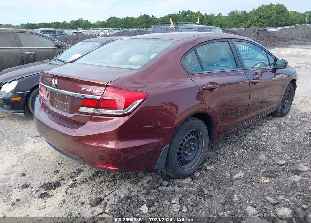 2015 HONDA CIVIC LX VIN: 19XFB2F57FE117643