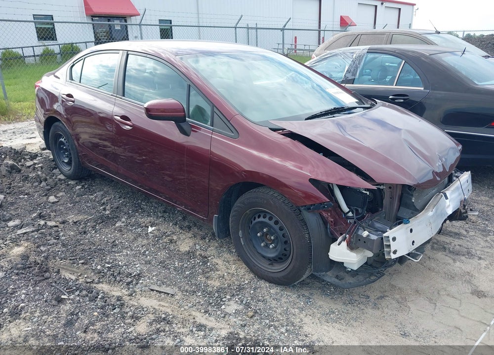 2015 HONDA CIVIC LX VIN: 19XFB2F57FE117643