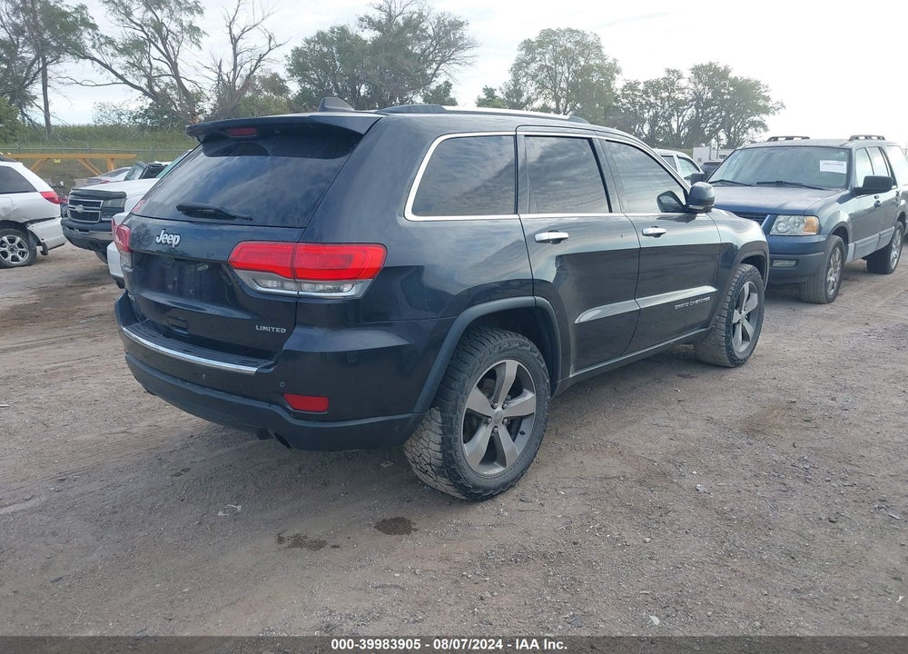 2014 CHEROKEE JEEP GRAND  LIMITED VIN: 1C4RJFBGXEC540558
