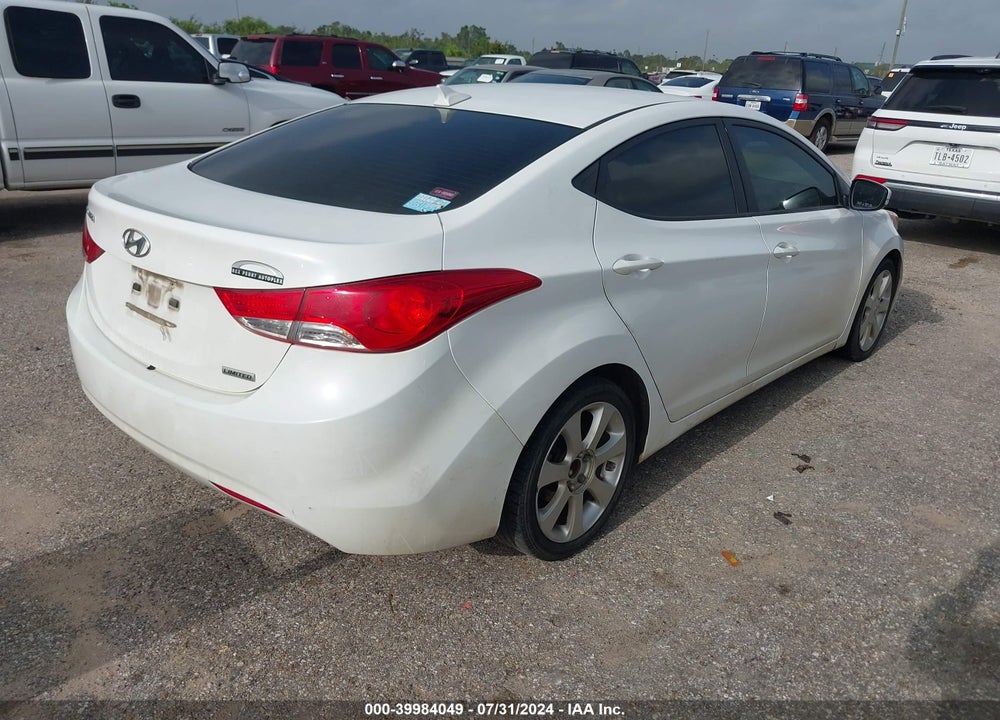 2013 HYUNDAI ELANTRA LIMITED VIN: 5NPDH4AE0DH218315