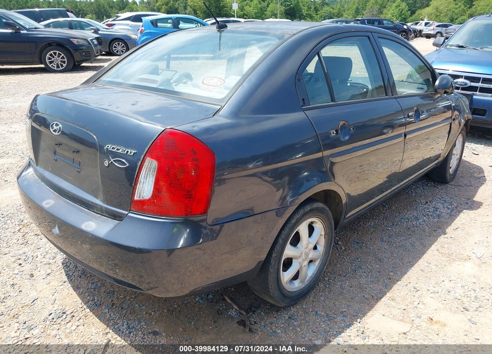 2008 HYUNDAI ACCENT GLS VIN: KMHCN46C88U184790