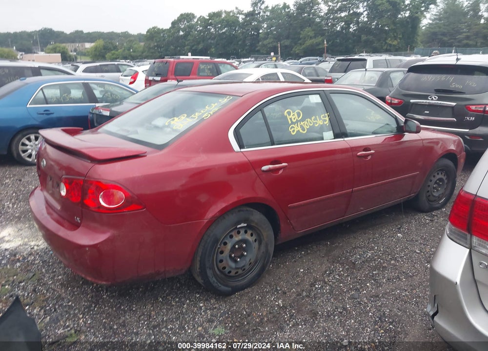 2007 KIA OPTIMA LX VIN: KNAGE123475122769