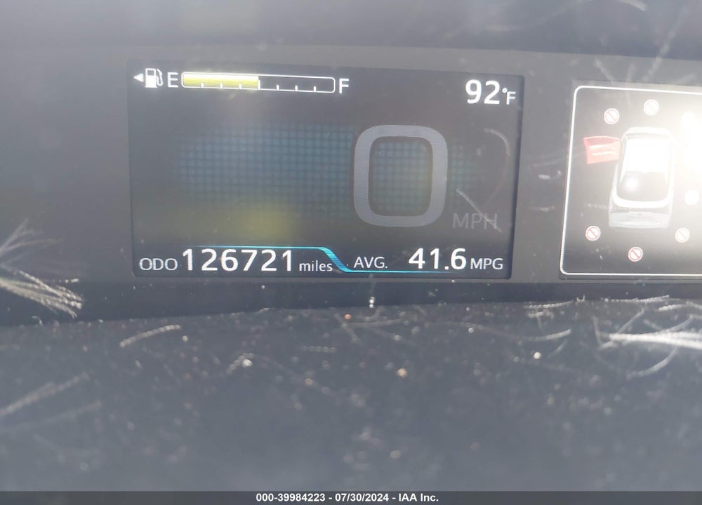2020 TOYOTA PRIUS LE AWD-E VIN: JTDL9RFU1L3019788
