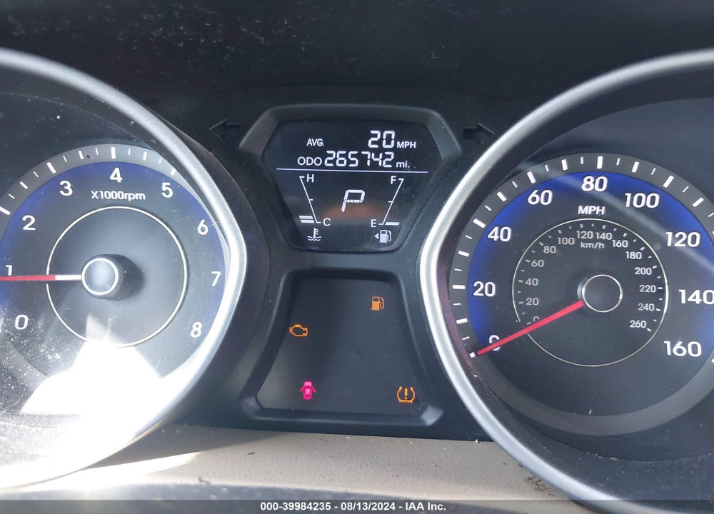 2012 HYUNDAI ELANTRA LIMITED (ULSAN PLANT) VIN: KMHDH4AE8CU364672
