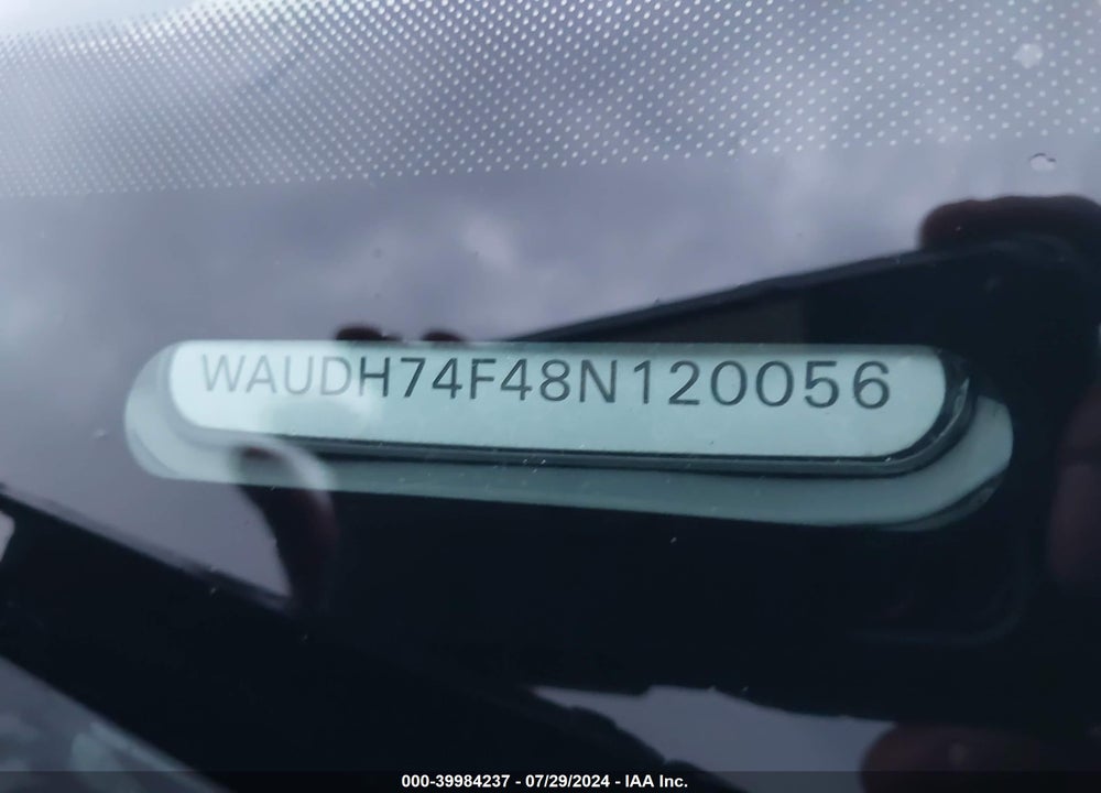 2008 AUDI A6 VIN: WAUDH74F48N120056