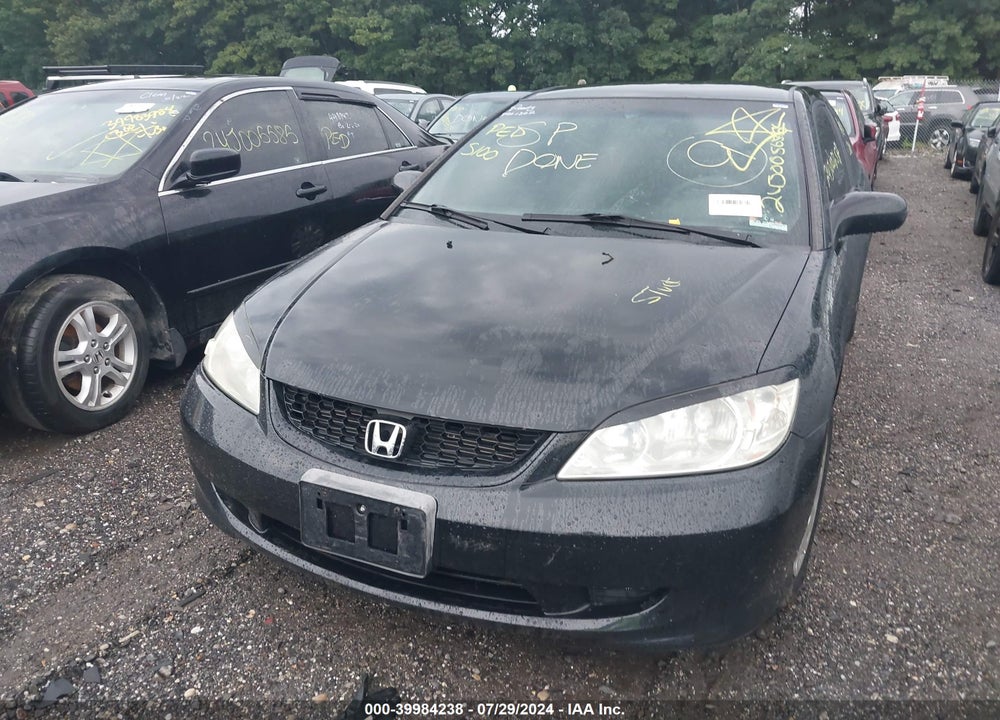 2004 HONDA CIVIC LX VIN: 1HGEM22554L083722