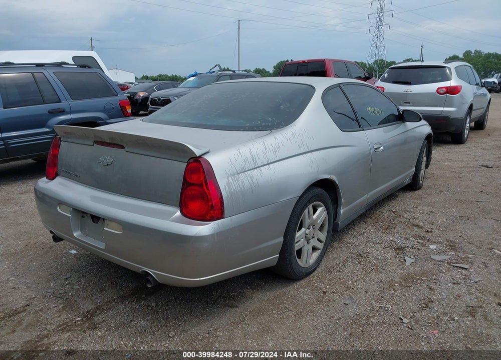 2006 CHEVROLET MONTE CARLO LT VIN: 2G1WK151469177993