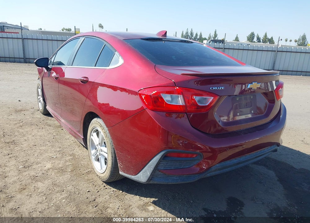 2016 CHEVROLET CRUZE LT AUTO VIN: 1G1BE5SM1G7304956