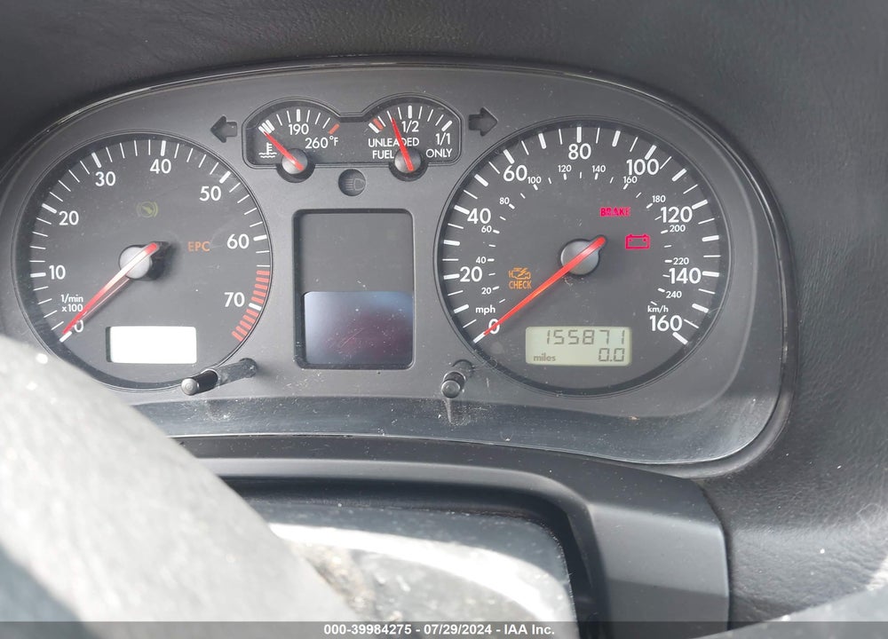 2001 VOLKSWAGEN JETTA GLX VIN: 3VWTG69M91M184397