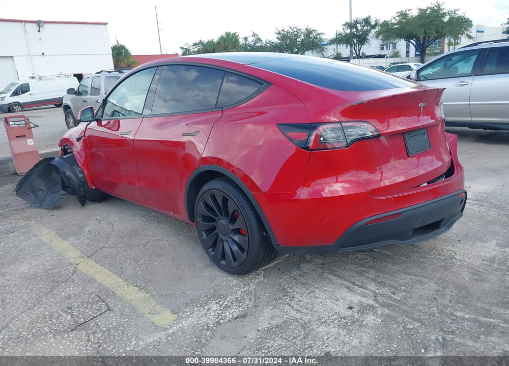 2023 TESLA MODEL Y AWD/PERFORMANCE DUAL MOTOR ALL-WHEEL DRIVE VIN: 7SAYGDEF7PF700860