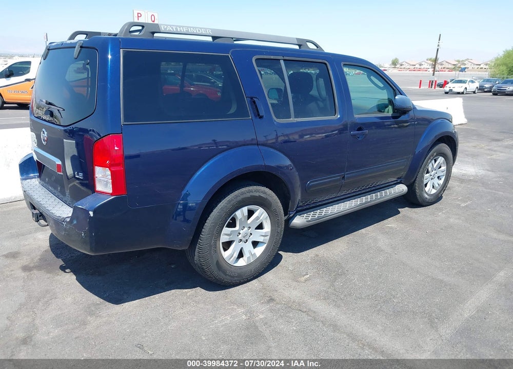 2007 NISSAN PATHFINDER LE VIN: 5N1AR18U37C617680