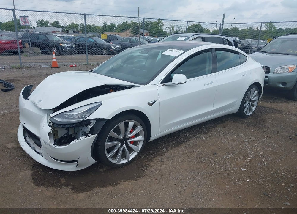 2019 TESLA MODEL 3 LONG RANGE/PERFORMANCE VIN: 5YJ3E1EB2KF214037