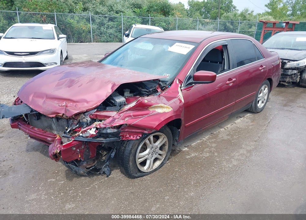 2006 HONDA ACCORD 2.4 SE VIN: 1HGCM56316A052497