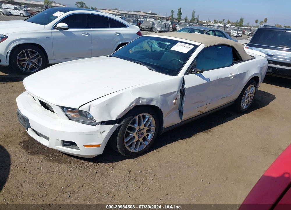 2012 FORD MUSTANG VIN: 1ZVBP8EM7C5201249