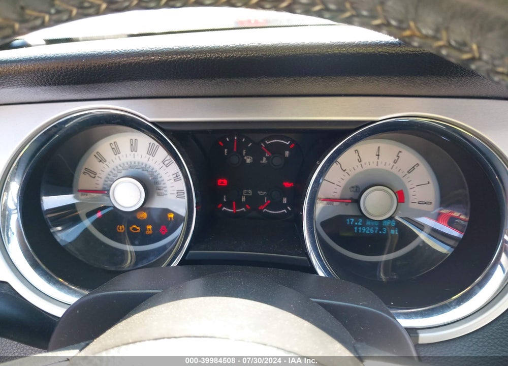 2012 FORD MUSTANG VIN: 1ZVBP8EM7C5201249