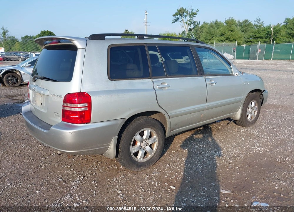 2003 TOYOTA HIGHLANDER LIMITED V6 VIN: JTEGF21A030111406