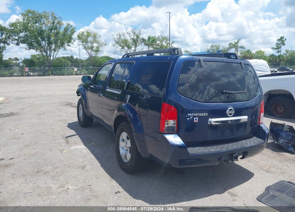2008 NISSAN PATHFINDER S VIN: 5N1AR18U88C647517