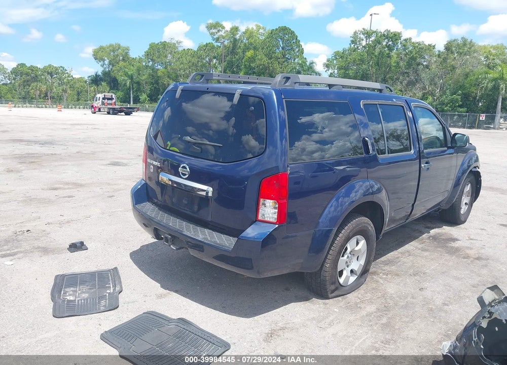 2008 NISSAN PATHFINDER S VIN: 5N1AR18U88C647517