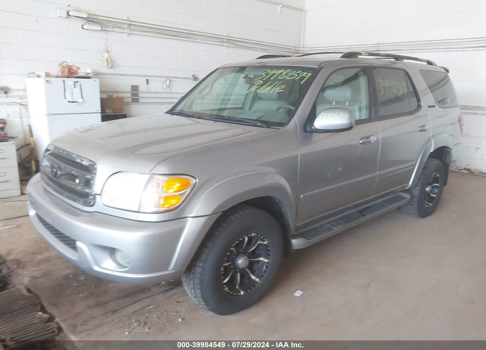 2001 TOYOTA SEQUOIA LIMITED V8 VIN: 5TDBT48A61S037895