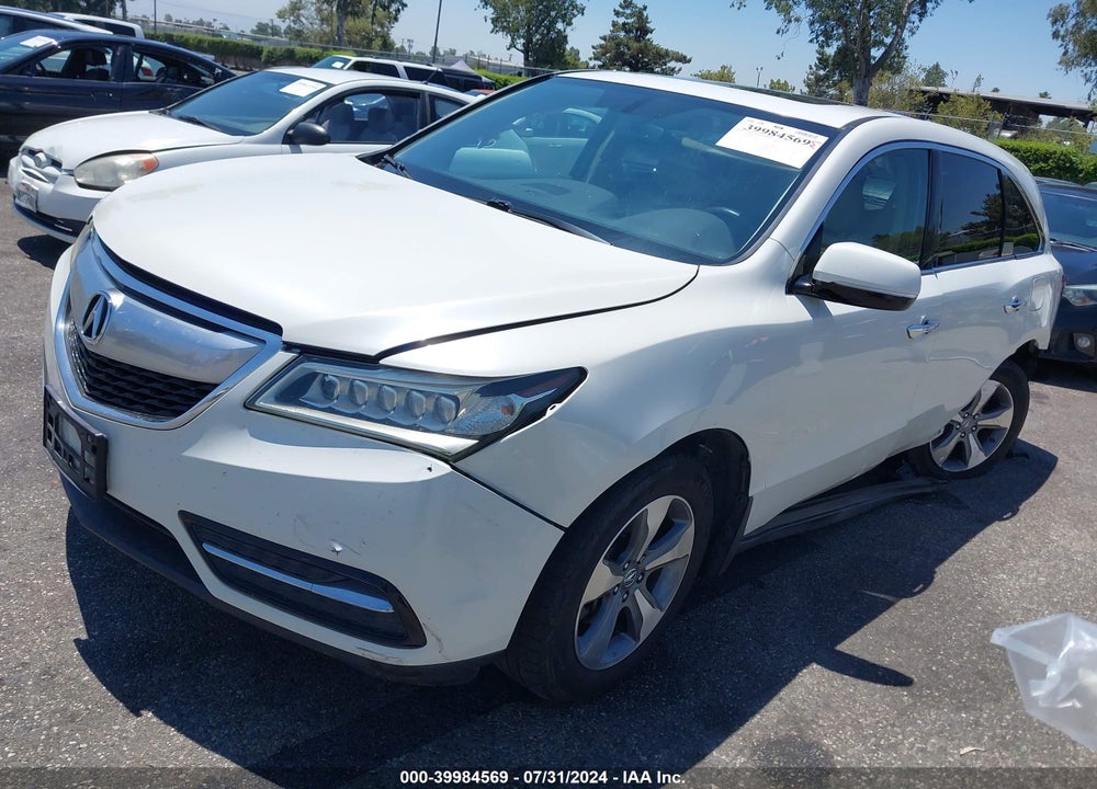 2014 ACURA MDX VIN: 5FRYD3H20EB009982