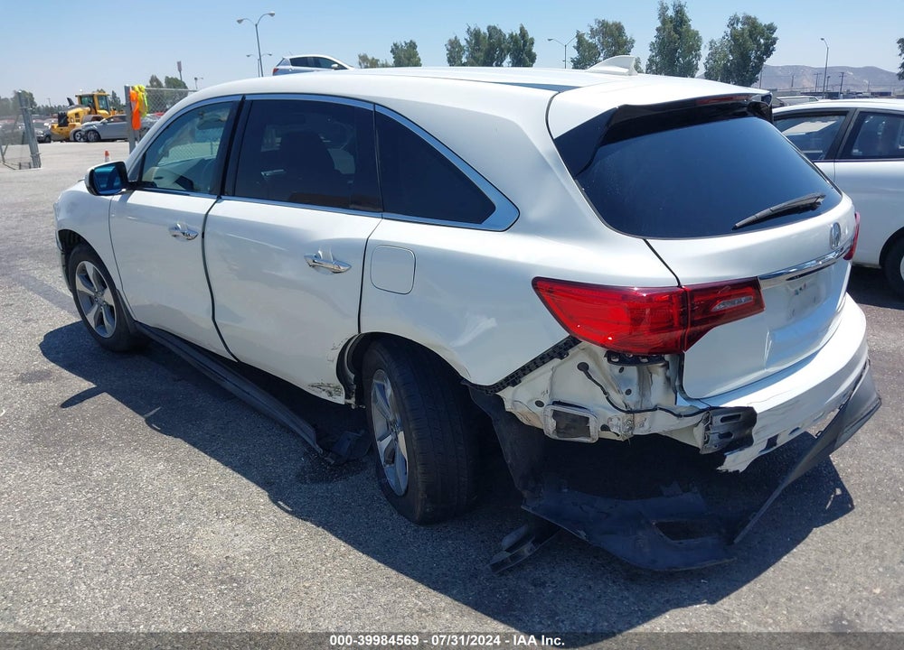 2014 ACURA MDX VIN: 5FRYD3H20EB009982