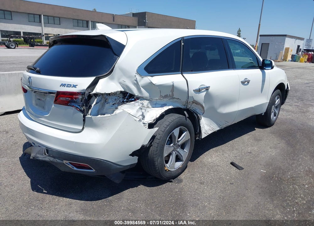 2014 ACURA MDX VIN: 5FRYD3H20EB009982