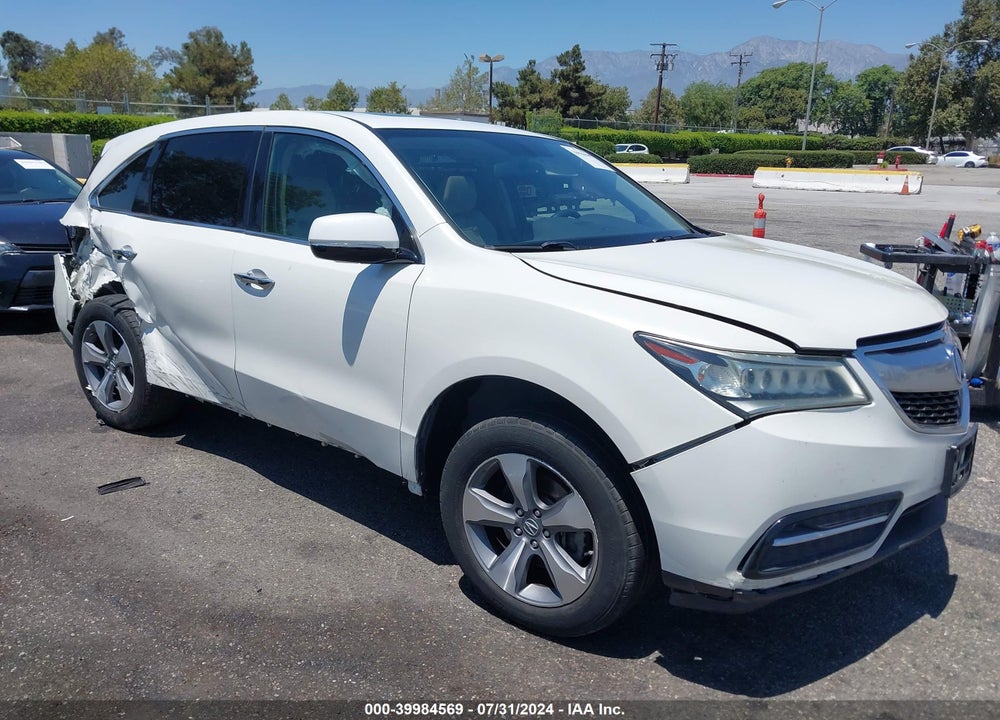 2014 ACURA MDX VIN: 5FRYD3H20EB009982