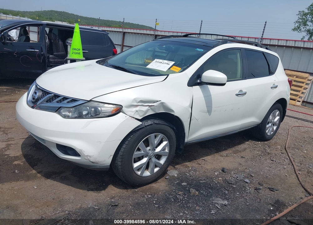 2013 NISSAN MURANO SL VIN: JN8AZ1MU5DW206967