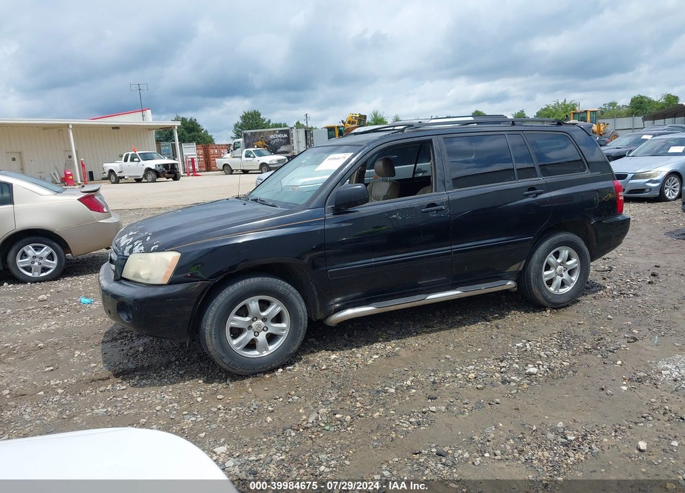 2001 TOYOTA HIGHLANDER V6 VIN: JTEGF21A710004009