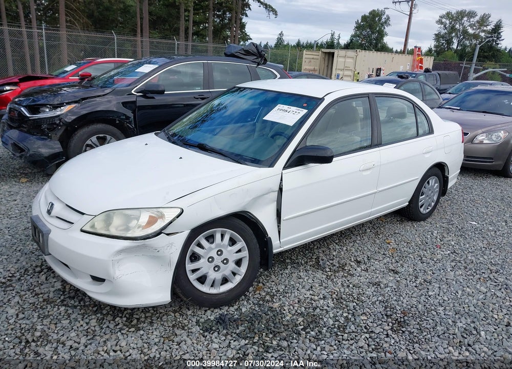 2005 HONDA CIVIC LX VIN: 2HGES16535H591535