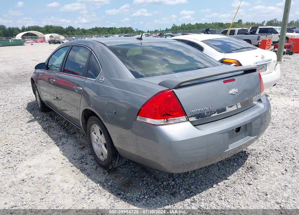 2007 CHEVROLET IMPALA LT VIN: 2G1WT58K379352924
