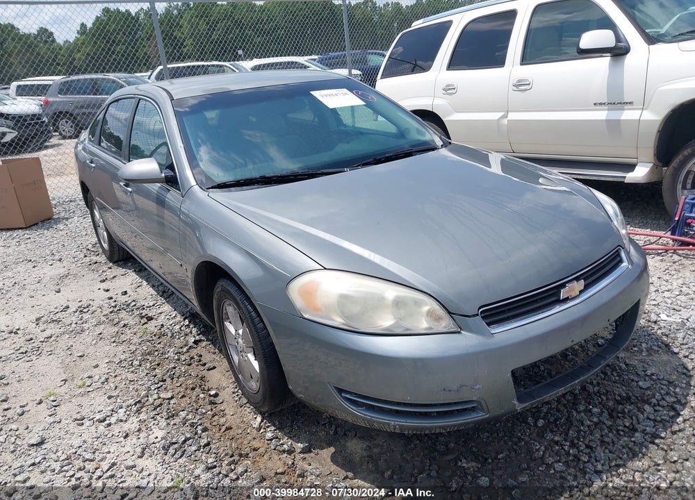 2007 CHEVROLET IMPALA LT VIN: 2G1WT58K379352924