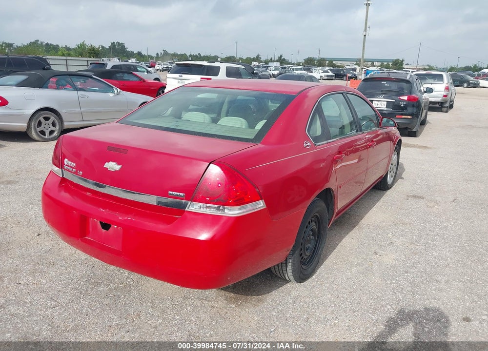 2008 CHEVROLET IMPALA VIN: 2G1WB58K689220437